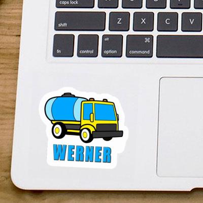 Water Truck Sticker Werner Notebook Image