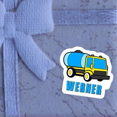 Water Truck Sticker Werner Notebook Image