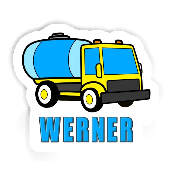 Water Truck Sticker Werner Image