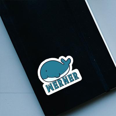 Walfisch Aufkleber Werner Notebook Image