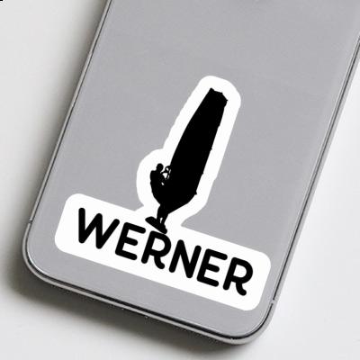 Sticker Windsurfer Werner Notebook Image