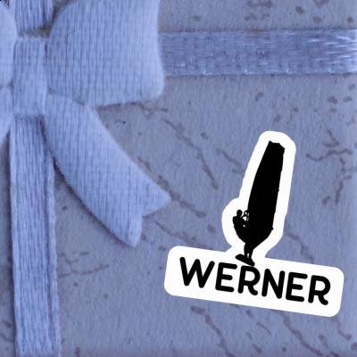 véliplanchiste Autocollant Werner Gift package Image