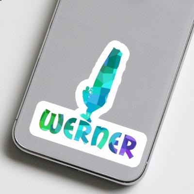 Sticker Windsurfer Werner Notebook Image