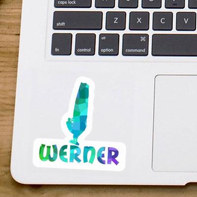 Sticker Windsurfer Werner Laptop Image