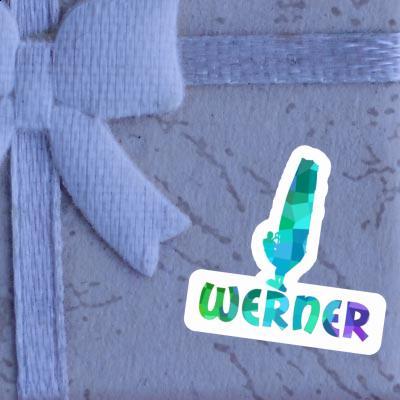 Sticker Windsurfer Werner Laptop Image