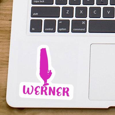 Sticker Werner Windsurfer Notebook Image