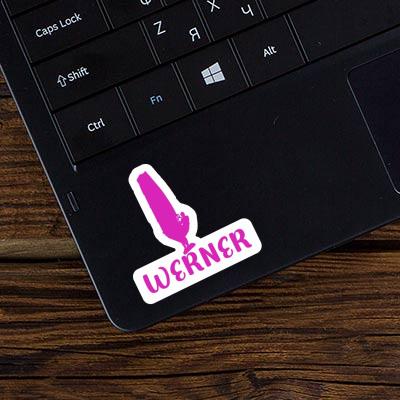 Sticker Werner Windsurfer Laptop Image