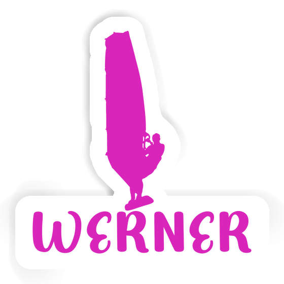 Werner Autocollant Windsurfer Laptop Image