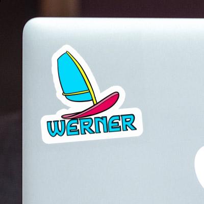 Sticker Windsurf Board Werner Laptop Image