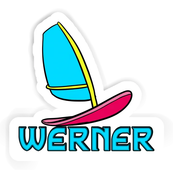 Planche de windsurf Autocollant Werner Notebook Image