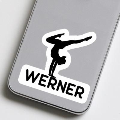 Yoga-Frau Sticker Werner Image