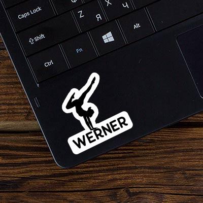 Yoga Woman Sticker Werner Image