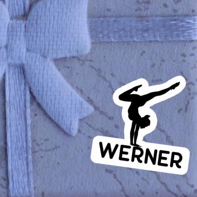 Autocollant Femme de yoga Werner Image