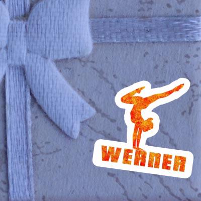 Sticker Yoga-Frau Werner Image