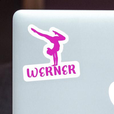 Autocollant Femme de yoga Werner Laptop Image