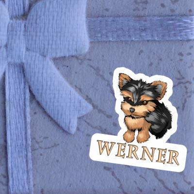 Sticker Yorkshire Terrier Werner Notebook Image