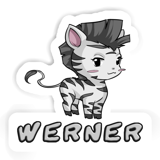 Werner Sticker Zebra Notebook Image