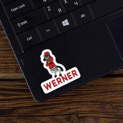 Werner Sticker Zebra Laptop Image
