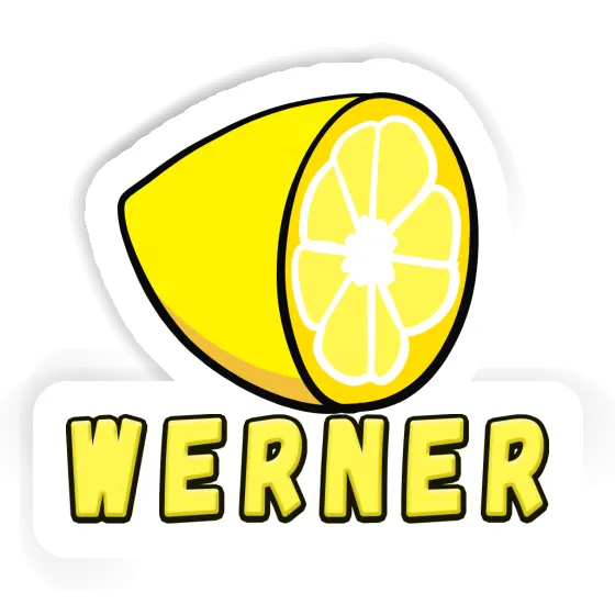 Zitrone Aufkleber Werner Laptop Image