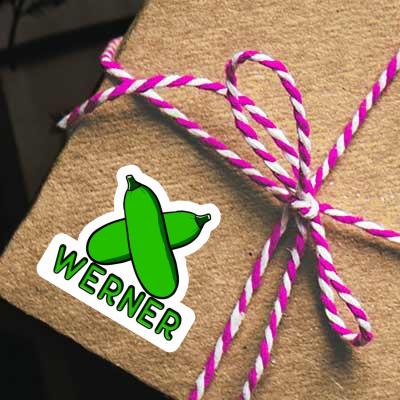 Sticker Zucchini Werner Gift package Image