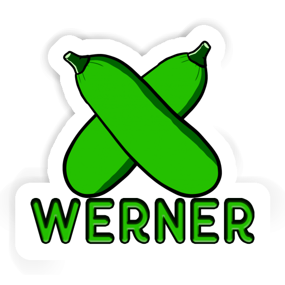 Sticker Zucchini Werner Laptop Image