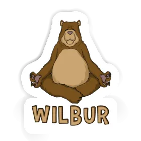 Sticker Yoga Bear Wilbur Image