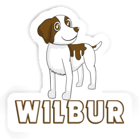 Wilbur Sticker Brittany Dog Image
