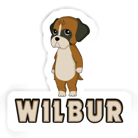Wilbur Sticker German Boxer Image