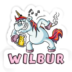Autocollant Licorne Wilbur Image