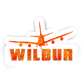 Wilbur Sticker Airplane Image