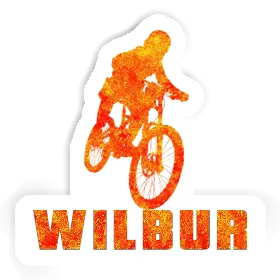 Freeride Biker Sticker Wilbur Image