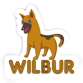 German Shepherd Sticker Wilbur Image