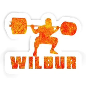 Haltérophilie Autocollant Wilbur Image