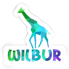 Giraffe Sticker Wilbur Image