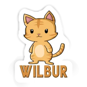 Cat Sticker Wilbur Image