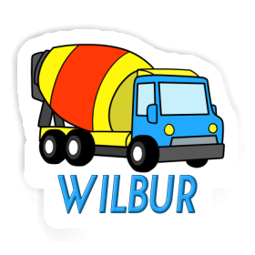 Aufkleber Mischer-LKW Wilbur Image