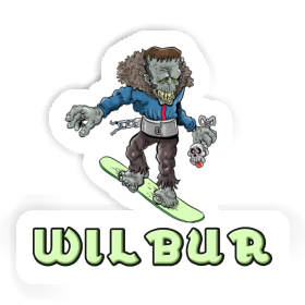 Sticker Wilbur Snowboarder Image