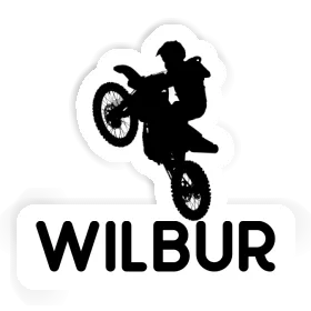 Autocollant Wilbur Motocrossiste Image