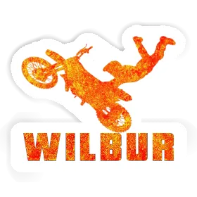 Autocollant Motocrossiste Wilbur Image
