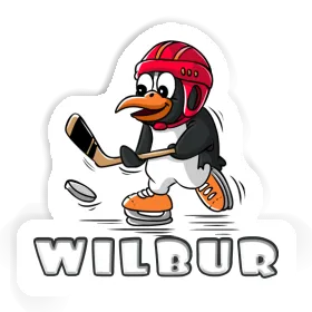Sticker Ice Hockey Penguin Wilbur Image