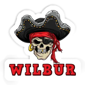 Sticker Wilbur Pirate-Skull Image