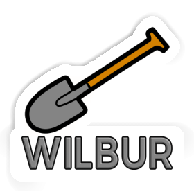 Schaufel Aufkleber Wilbur Image