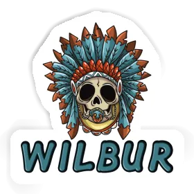 Wilbur Sticker Baby-Skull Image