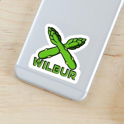 Wilbur Autocollant Asperge Laptop Wilbur Autocollant Asperge Laptop Image