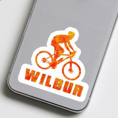 Biker Sticker Wilbur Laptop Biker Sticker Wilbur Laptop Image