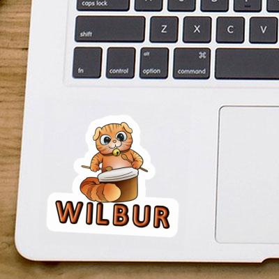 Wilbur Sticker Trommler-Katze Wilbur Sticker Trommler-Katze Image
