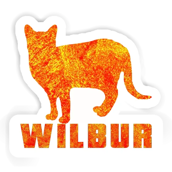 Wilbur Autocollant Chat Gift package Image