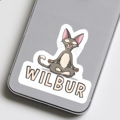 Aufkleber Wilbur Yoga-Katze Notebook Aufkleber Wilbur Yoga-Katze Gift package Image