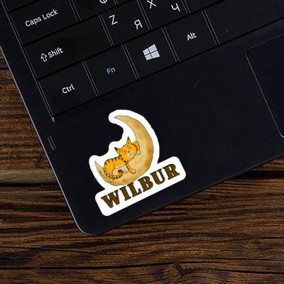 Katze Aufkleber Wilbur Laptop Image