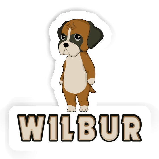 Wilbur Sticker German Boxer Wilbur Sticker German Boxer Image